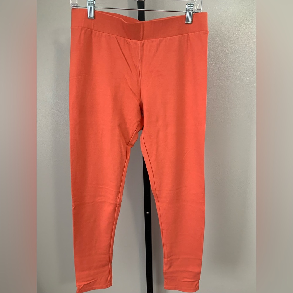 The Zig Zag Stripe Coral Leggings
